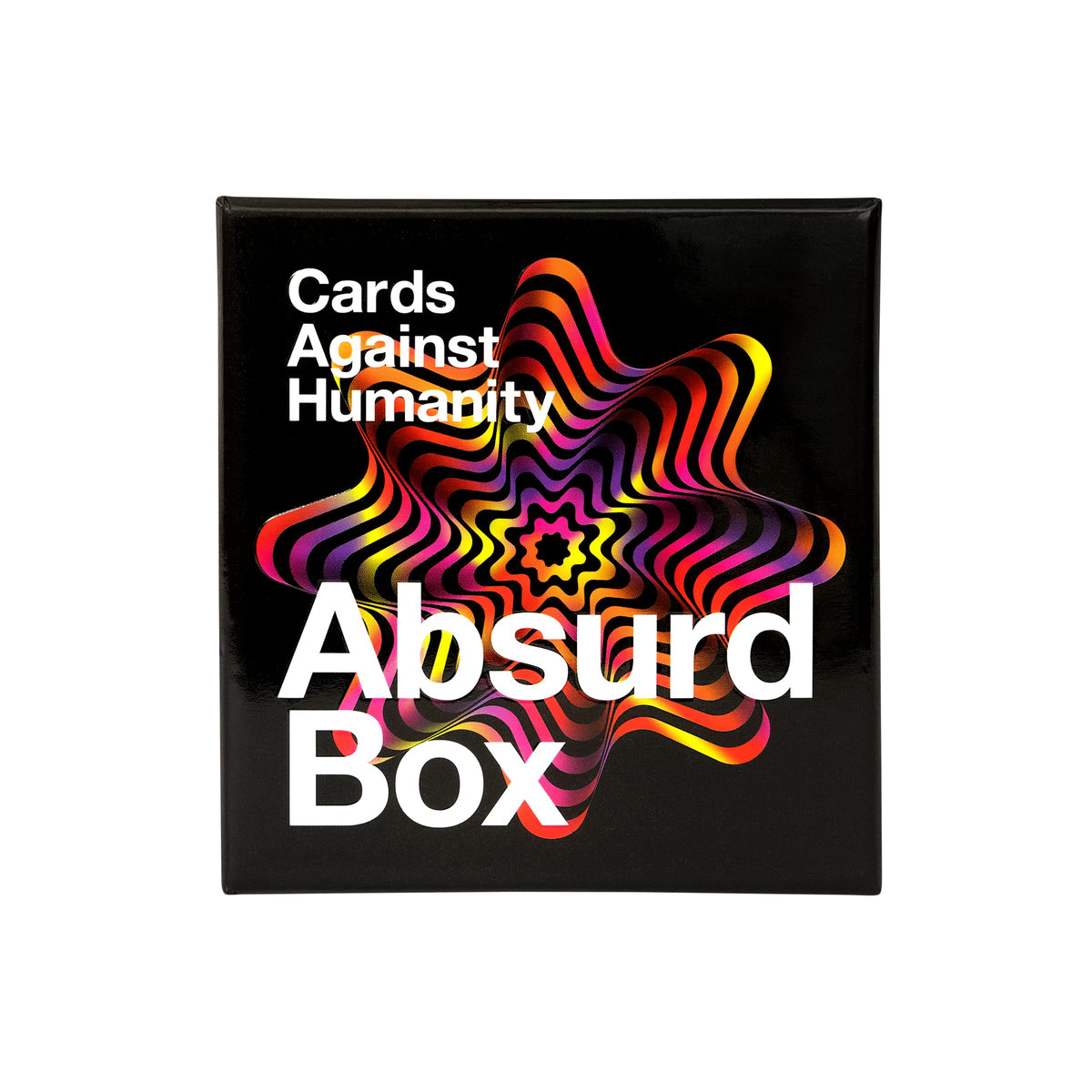 Friends laughing during Cards Against Humanity Absurd Box gameplay