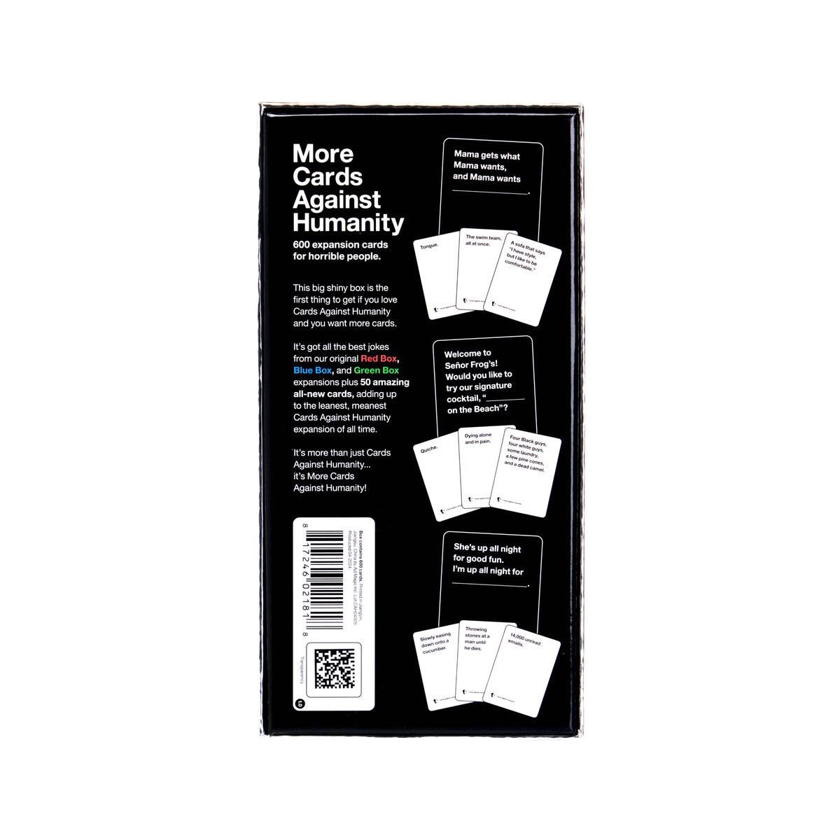 Cards Against Humanity best cards red blue green array showcased for faster, funnier rounds.