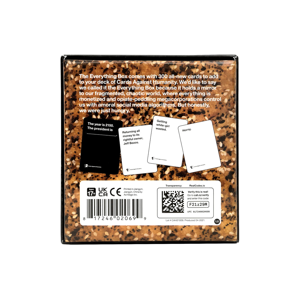 300-card expansion adds quick, lively prompts to your Cards Against Humanity deck.