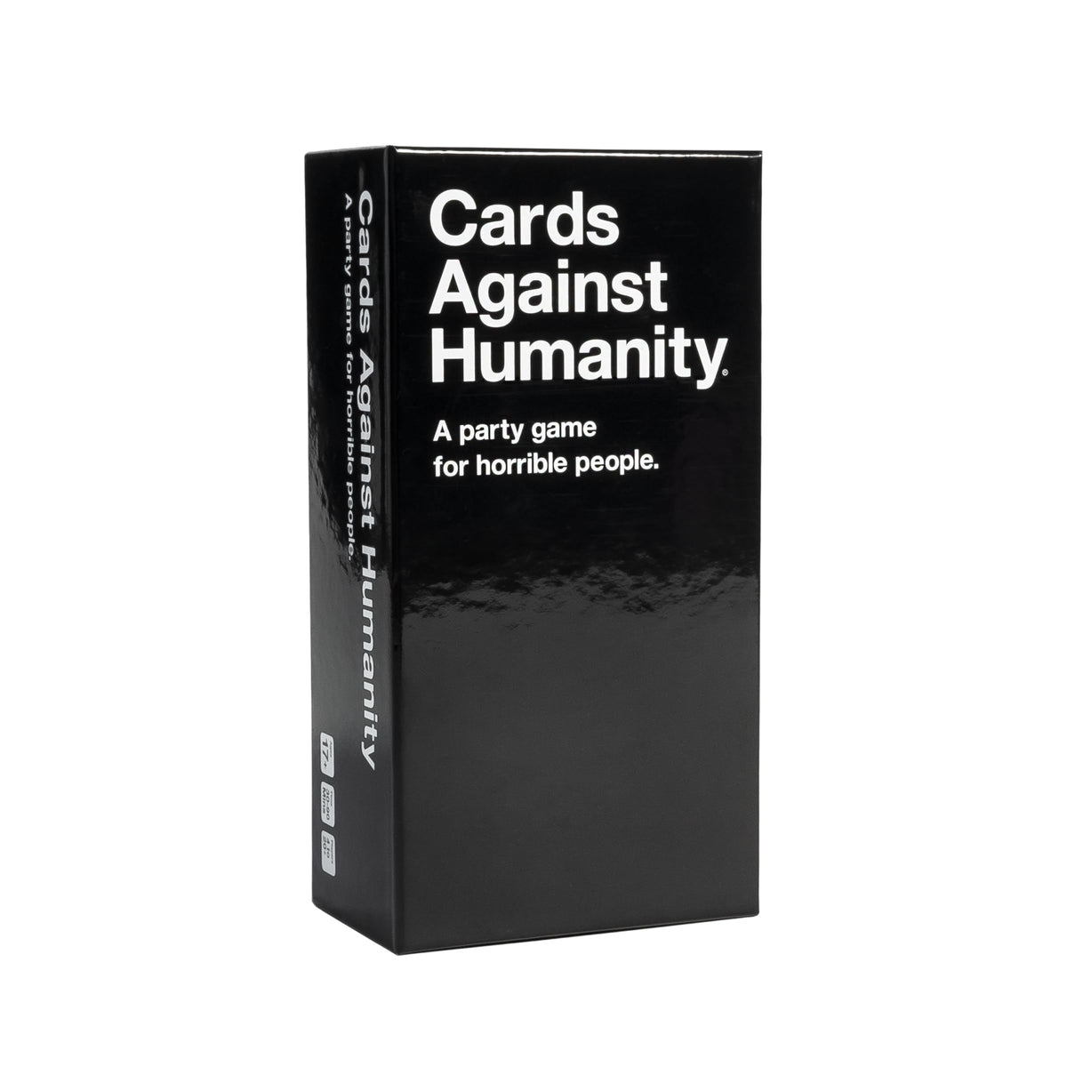 Cards Against Humanity game box front for a lively party night.