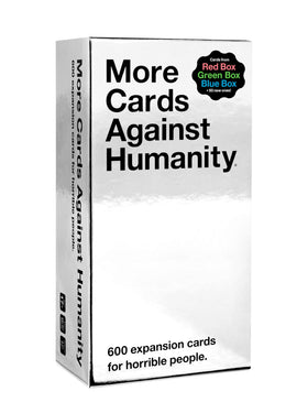 Cards Against Humanity expansion box front with bold design offering more gameplay variety.
