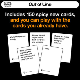 Cards Against Humanity Out of Line pits teams against the Forces of Chaos in order.