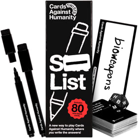 Cards Against Humanity S⸺ List board game setup for a fresh party twist.