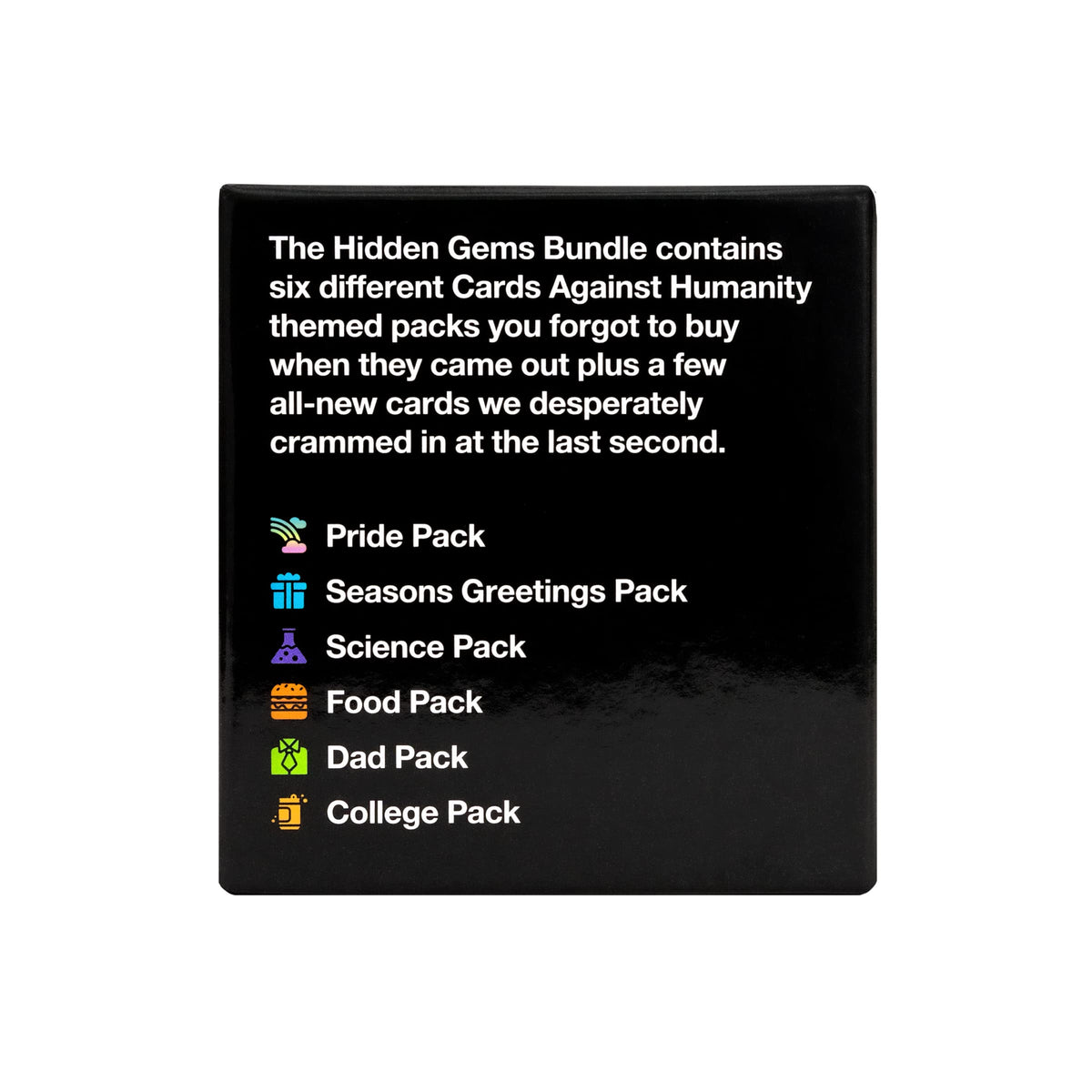 Cards Against Humanity Seasons Greetings Pack card art, perfect for festive prompts at holiday gatherings.