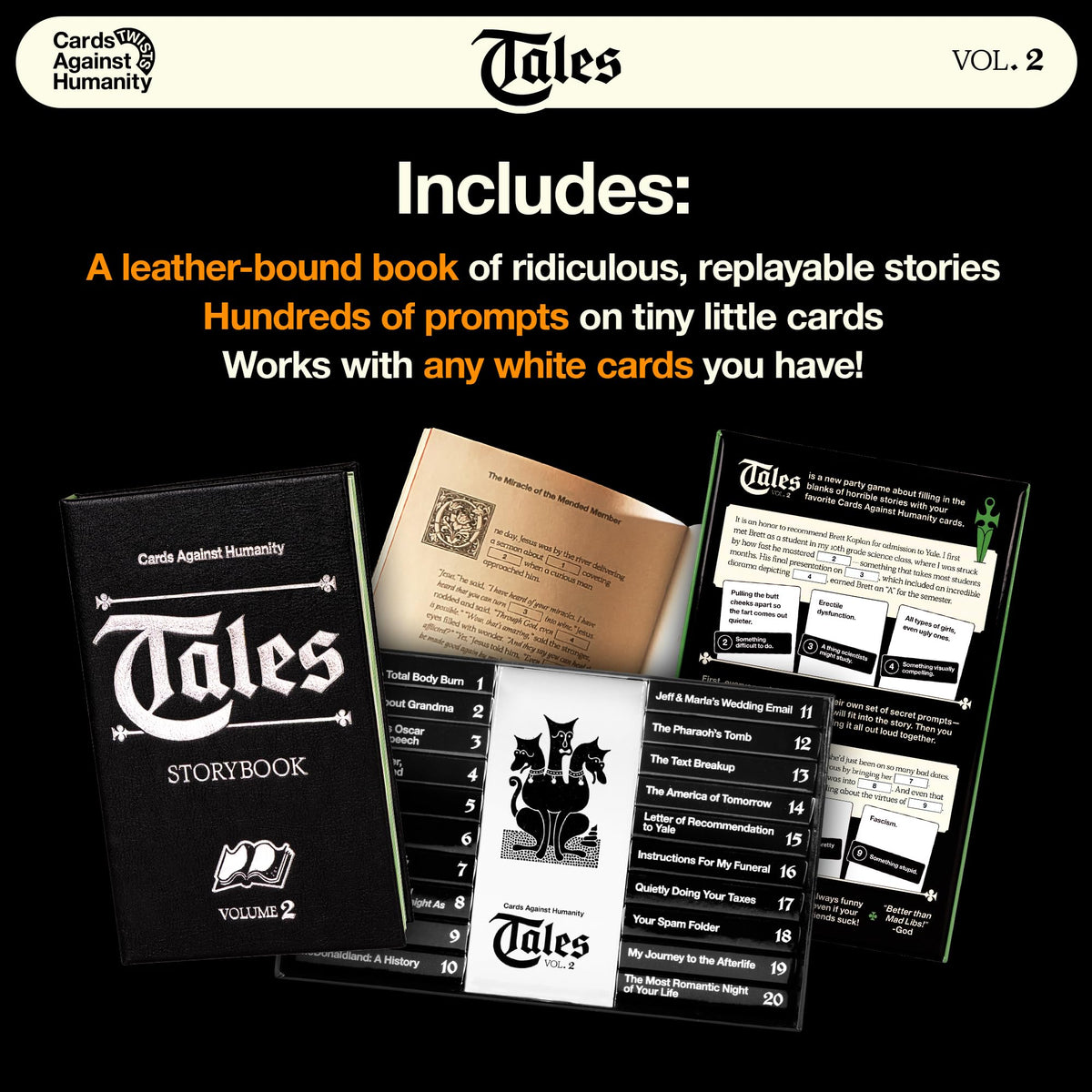 Replayable stories collection from Cards Against Humanity Tales Vol. 2