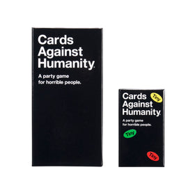 Cards Against Humanity Tiny Edition cards spread to show compact deck.