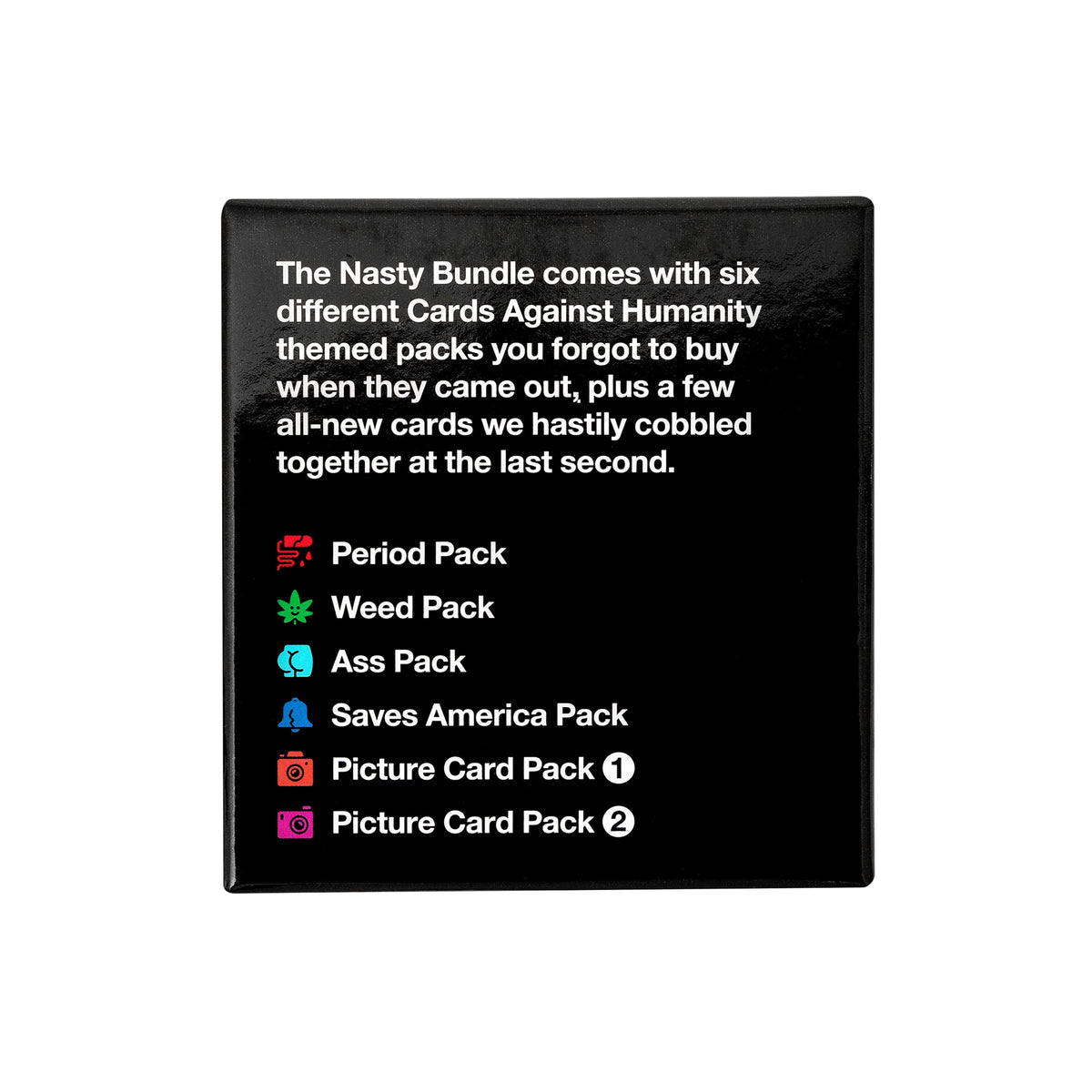 Weed Pack cards from the Nasty Bundle perfect for irreverent adult gatherings.