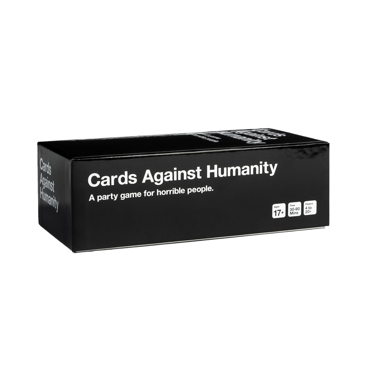 Cards Against Humanity white card deck for outrageous answer options.