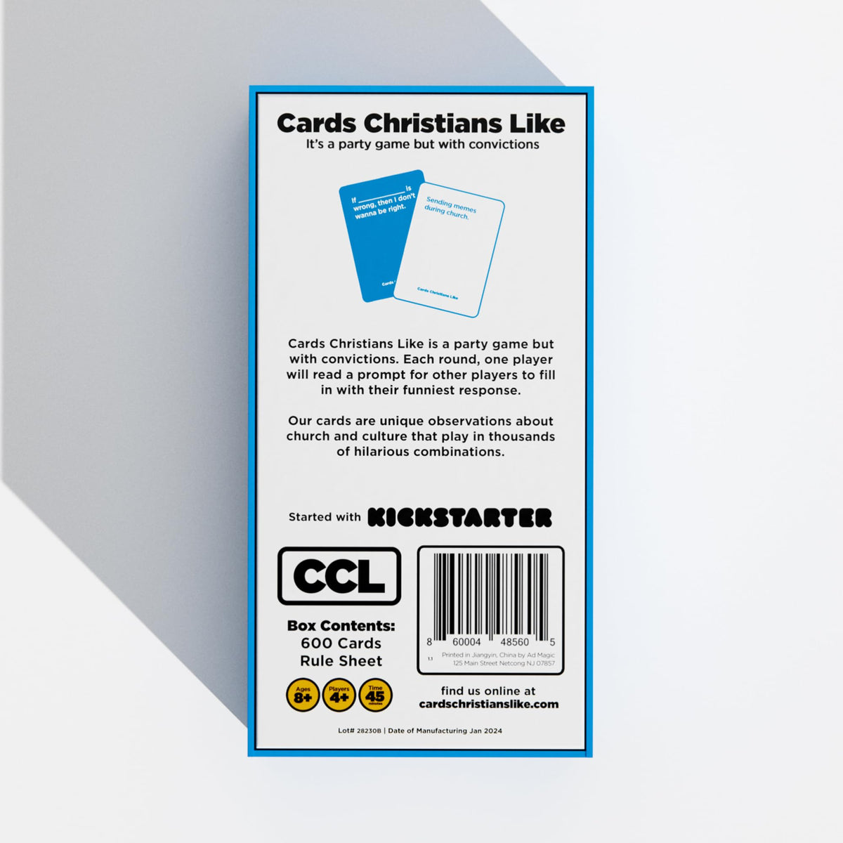 Cards Christians Like simple instructions sheet makes setup quick