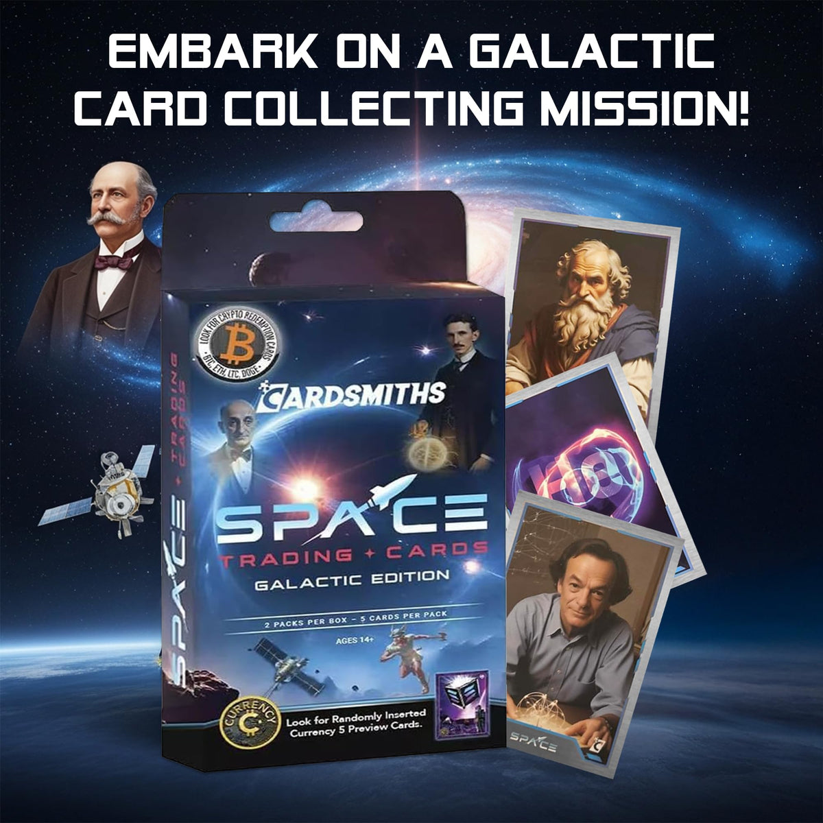 Cardsmiths Space Galactic Edition Crypto Redemption card offers a collectible moment for crypto fans