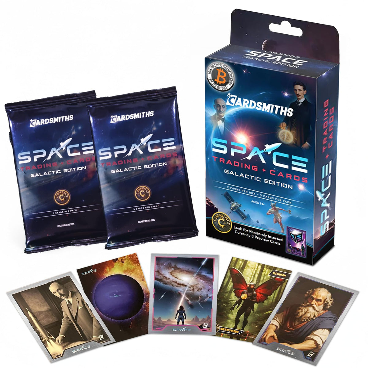 Cardsmiths Space Galactic Edition pack windows highlighting contents for quick selection