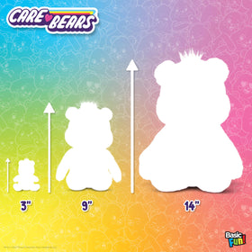 Care Bears 14-inch plush ready for cuddles, storytelling, and travel displays.