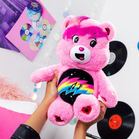 Care Bears Cheer Bear belly badge with edgy design for collectors.