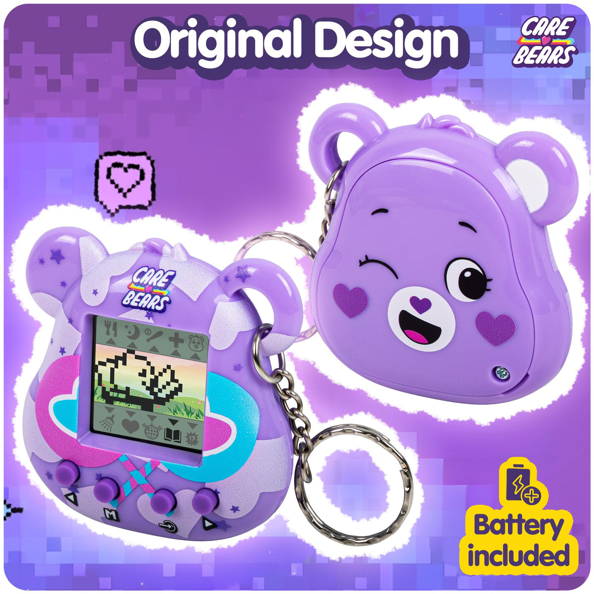 Care Bears Share Bear Nano Pet pocket-sized companion for travel and quiet play.
