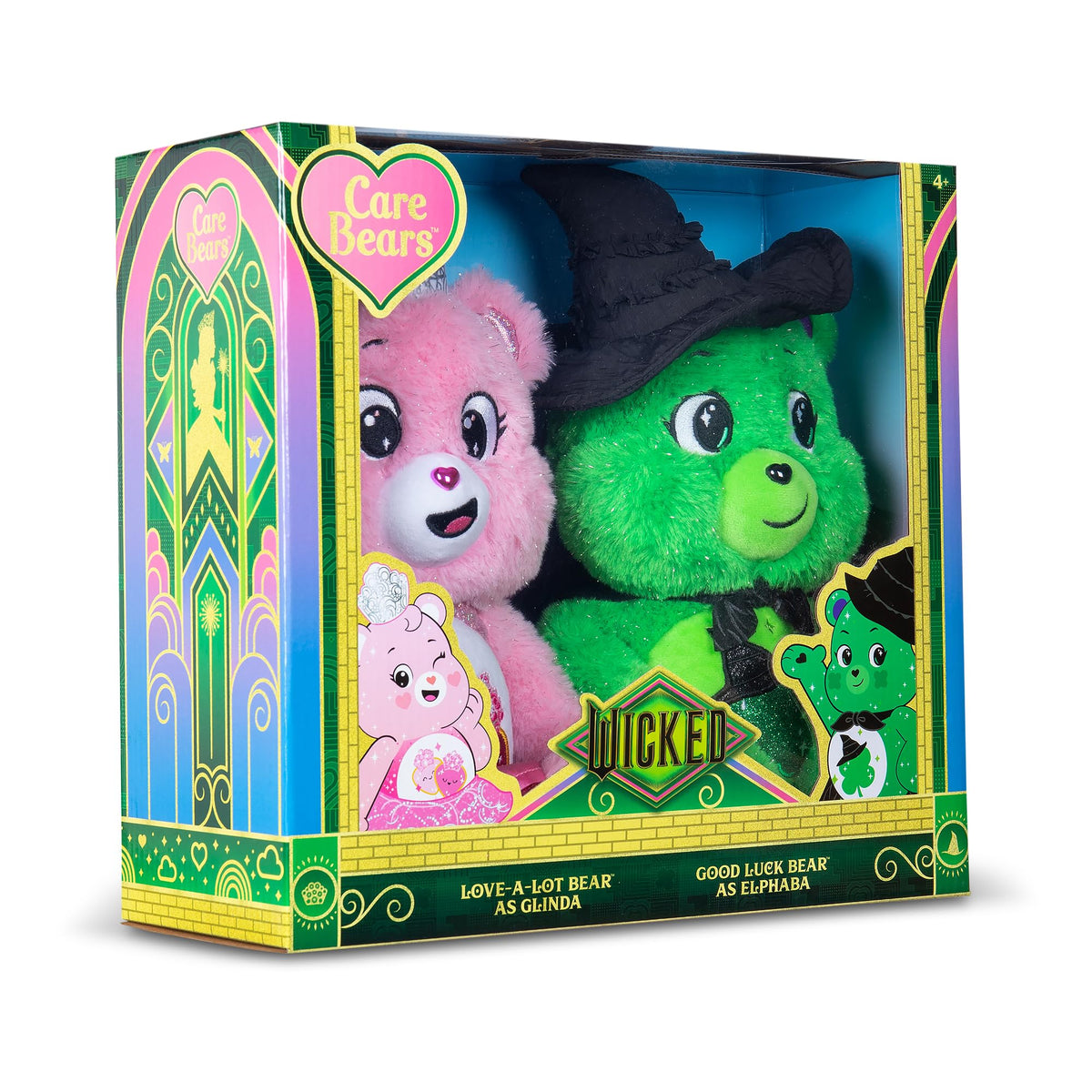 Elphaba cape and hat on Good Luck Bear, highlighting crossover styling.