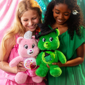 Care Bears Wicked 2-Pack Good Luck Bear as Elphaba in full view, showcase-ready.