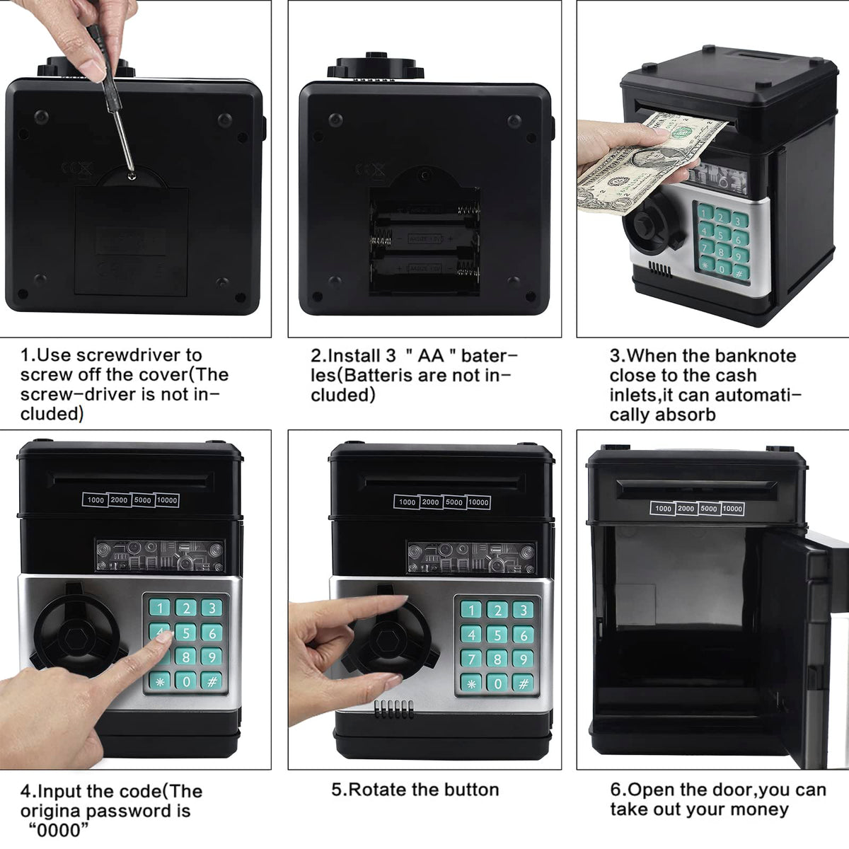 Cargooy piggy bank with gift-ready appearance for holidays.
