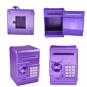 Cargooy Mini ATM Piggy Bank purple gift-ready packaging