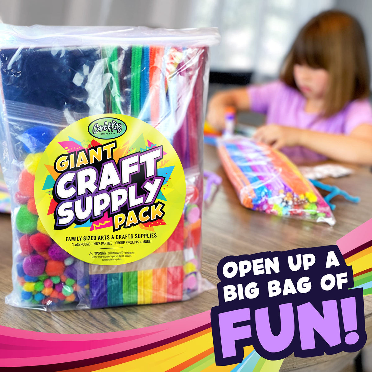Carl & Kay colorful pipe cleaners bundle for creative shapes and STEM-friendly play.