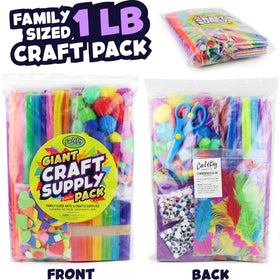 Carl & Kay large zipper bag keeps craft materials organized and portable.