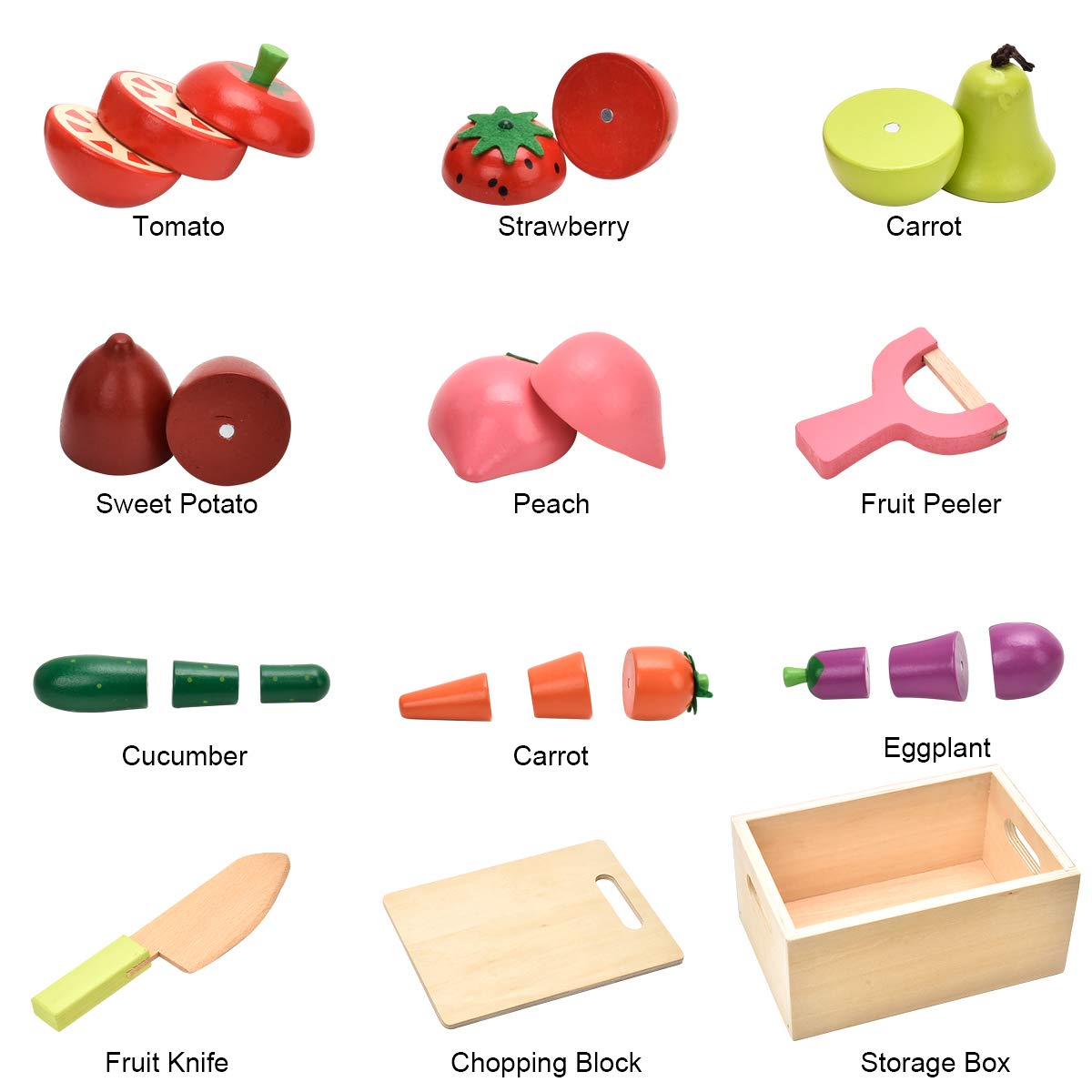 CARLORBO eggplant slice play food sparks imaginative cooking and counting.