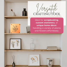 Carnation Canvas Wooden Flower Press ebook guide helps improve pressing techniques.