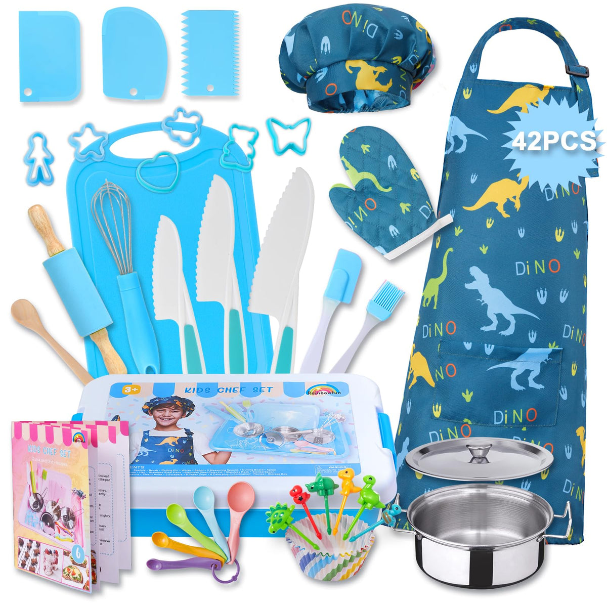 Carolart apron for imaginative pretend kitchen play and organization