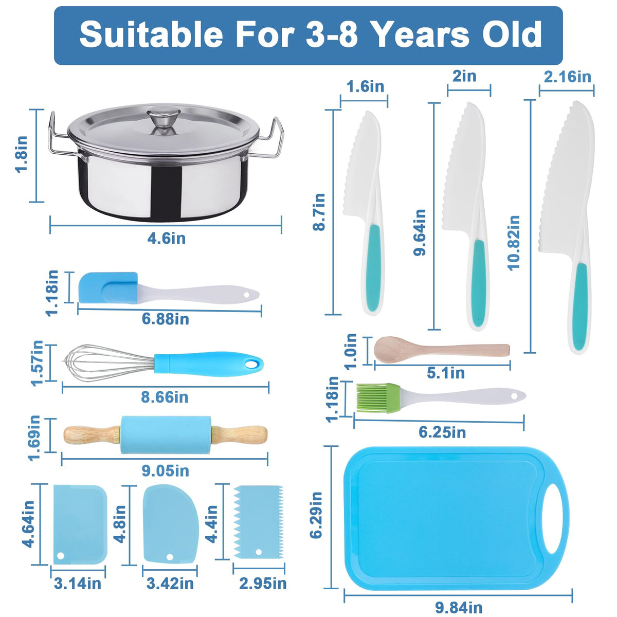 Carolart real knife provides safe pretend cooking experience for children