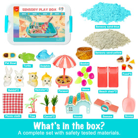 Carolart beach furniture set creates a mini summer habitat for pretend adventures.