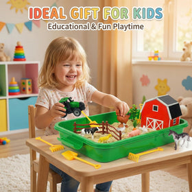Carolart Farm tools and carrots complete a mini-farm playset