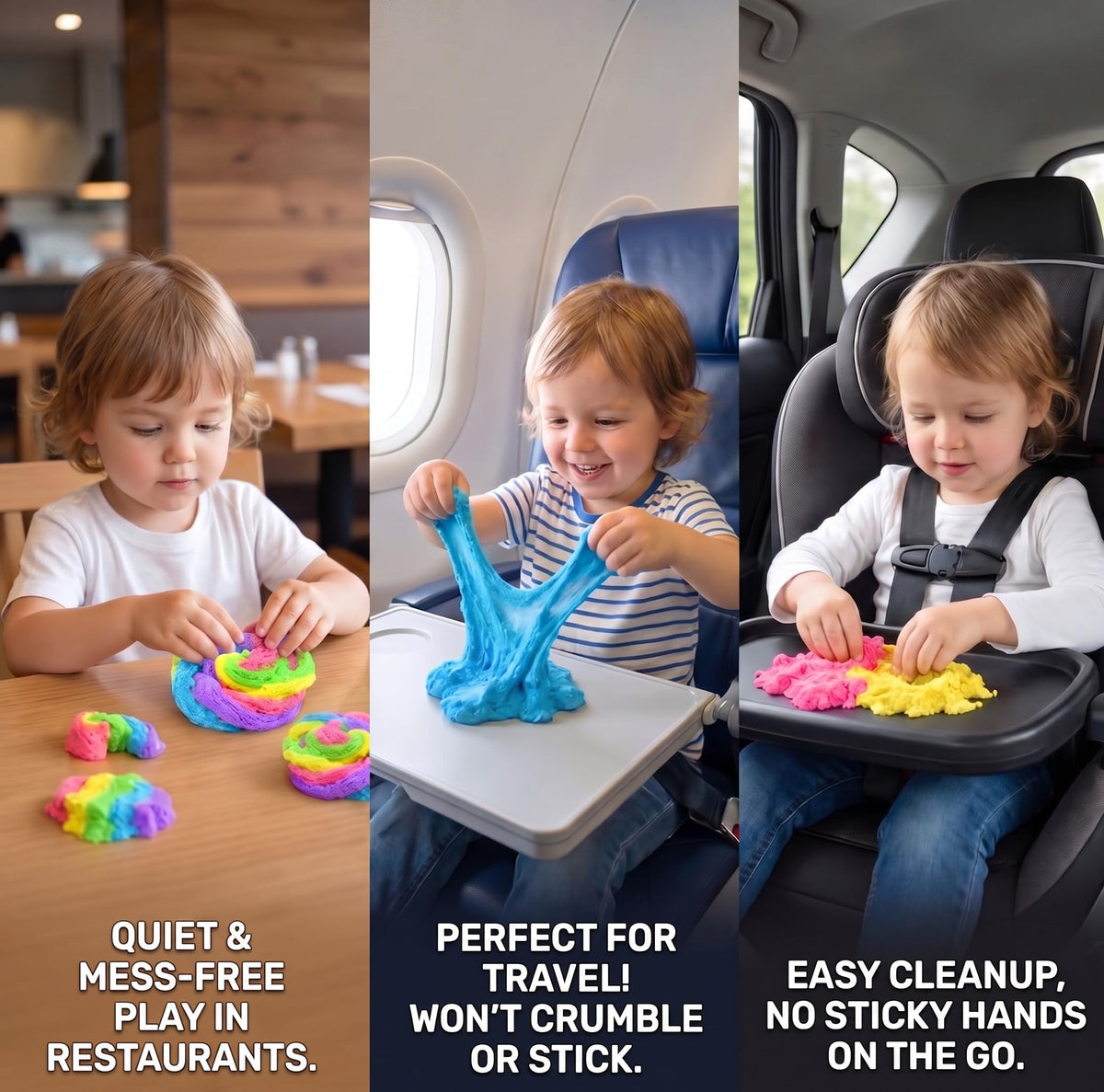 Carolart mess-free demo showing easy cleanup after play