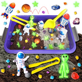 Carolart Galaxy Sensory Bin with dual-color sand for imaginative tactile play