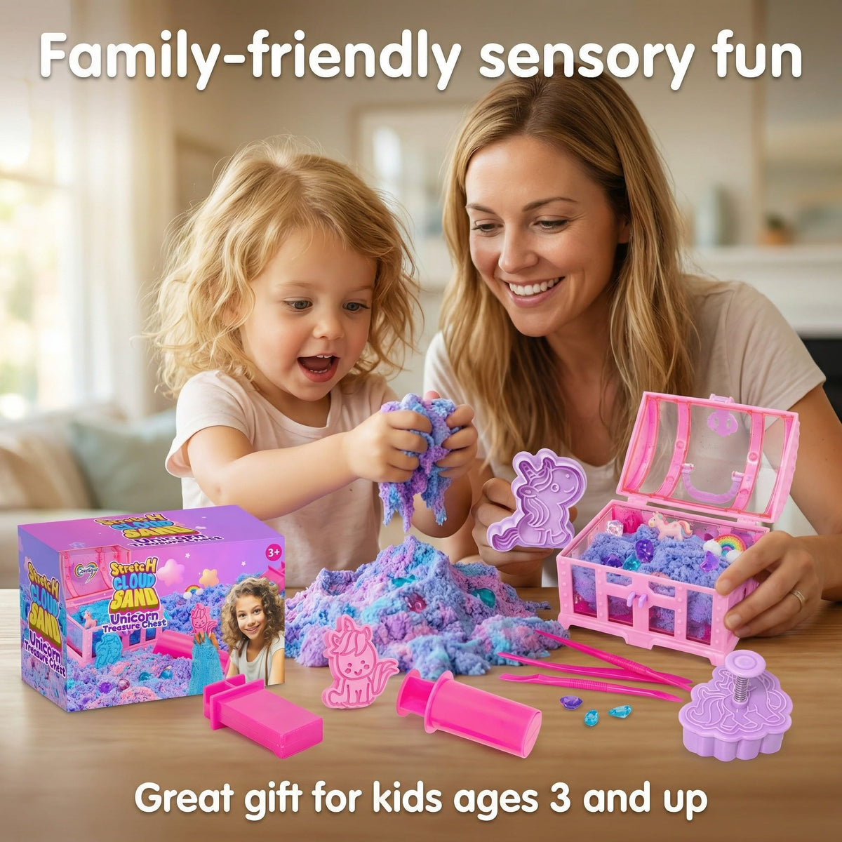Carolart Gems for sand play add color and treasure discovery moments.