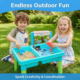 Carolart Ocean Sensory Table offers sea animals and treasures for imaginative play.