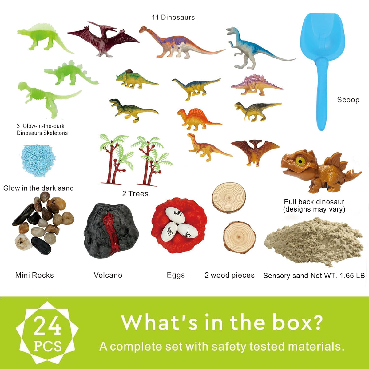 Carolart Plastic Dinosaurs Set: plastic-dinosaurs provide varied shapes for imaginative scenes.