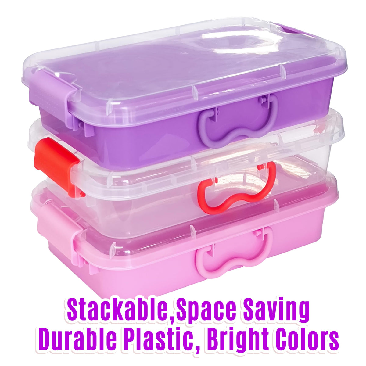 Removable labels help kids label boxes and find supplies quickly.