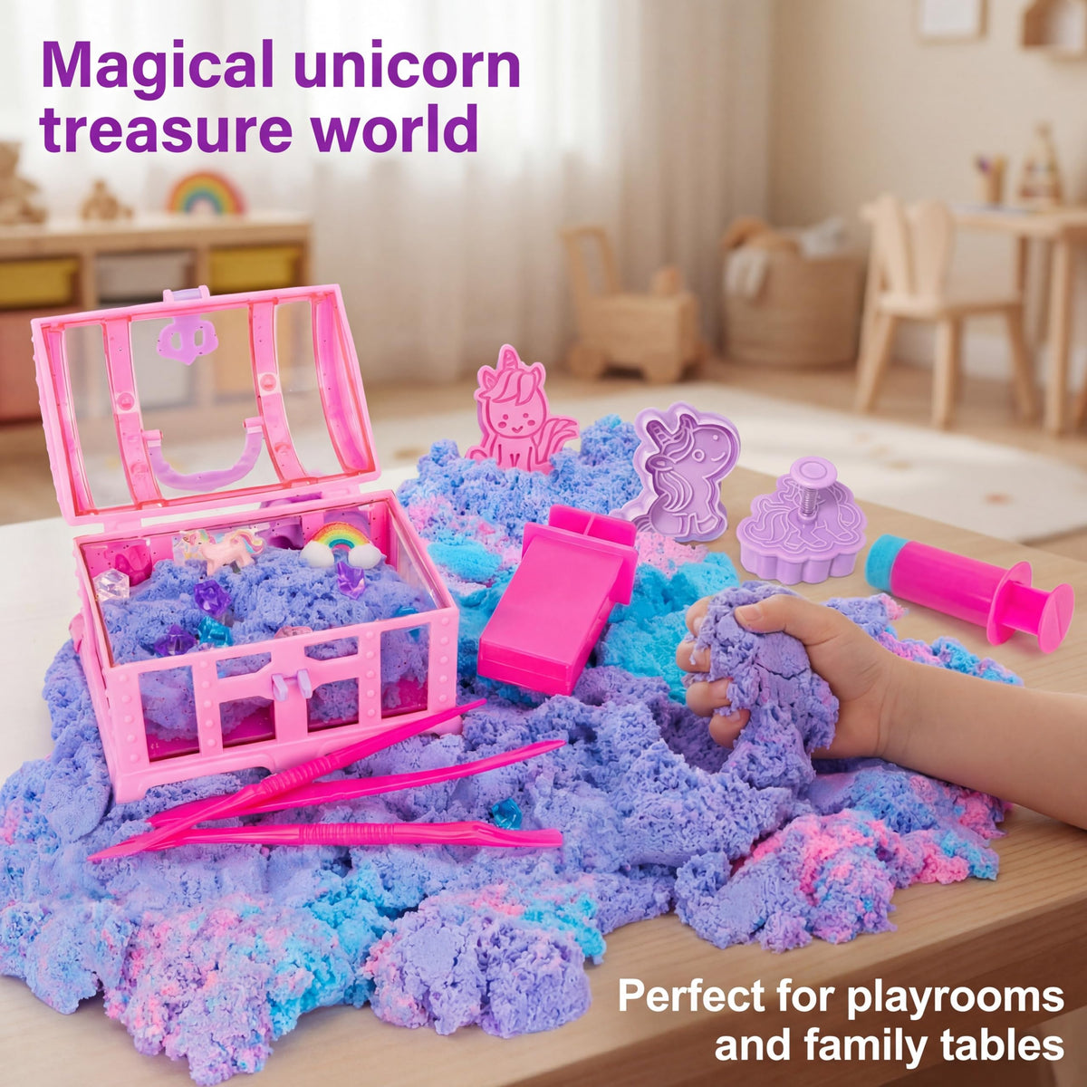 Carolart Reusable Chest encourages organized, mess-free sensory play sessions.