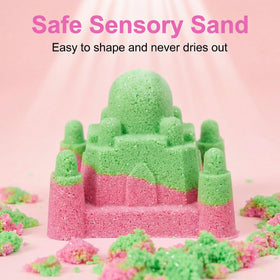 Carolart Sensory Sand: smooth texture enhances tactile play and focus.