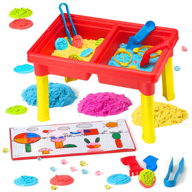 Carolart sensory table assembled view supports indoor/outdoor exploration