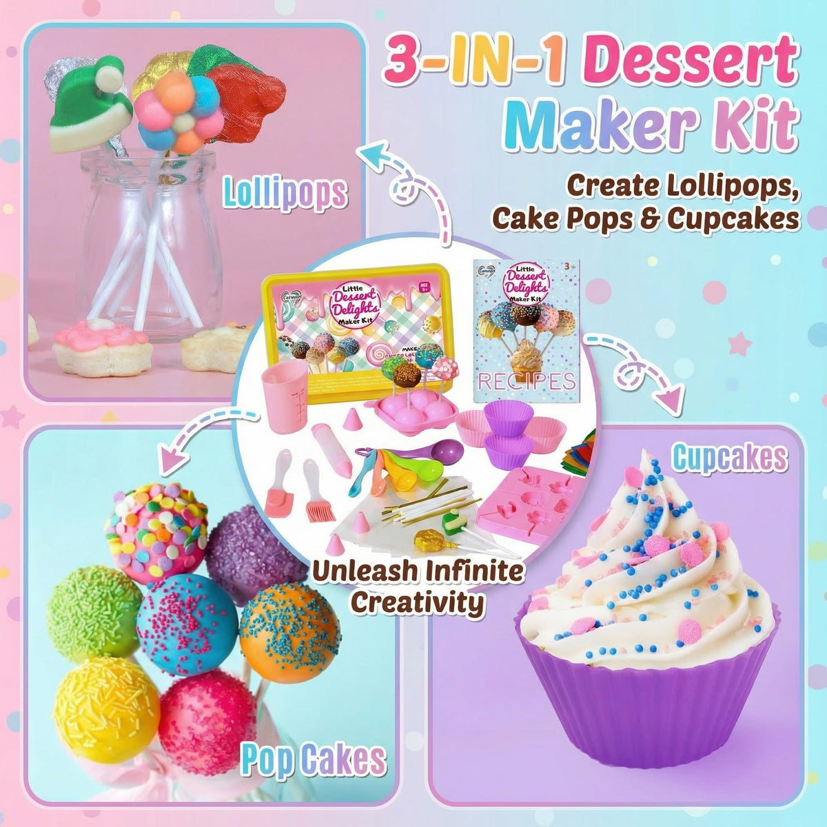 Carolart silicone cake pop mold designed for safe, kid-friendly use
