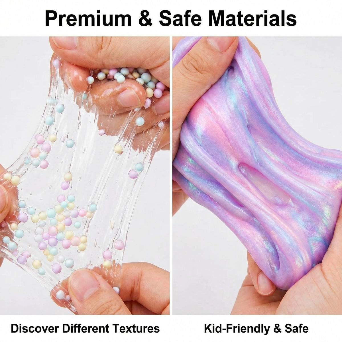 Kids crafting a unicorn slime at a birthday party with Carolart kit.