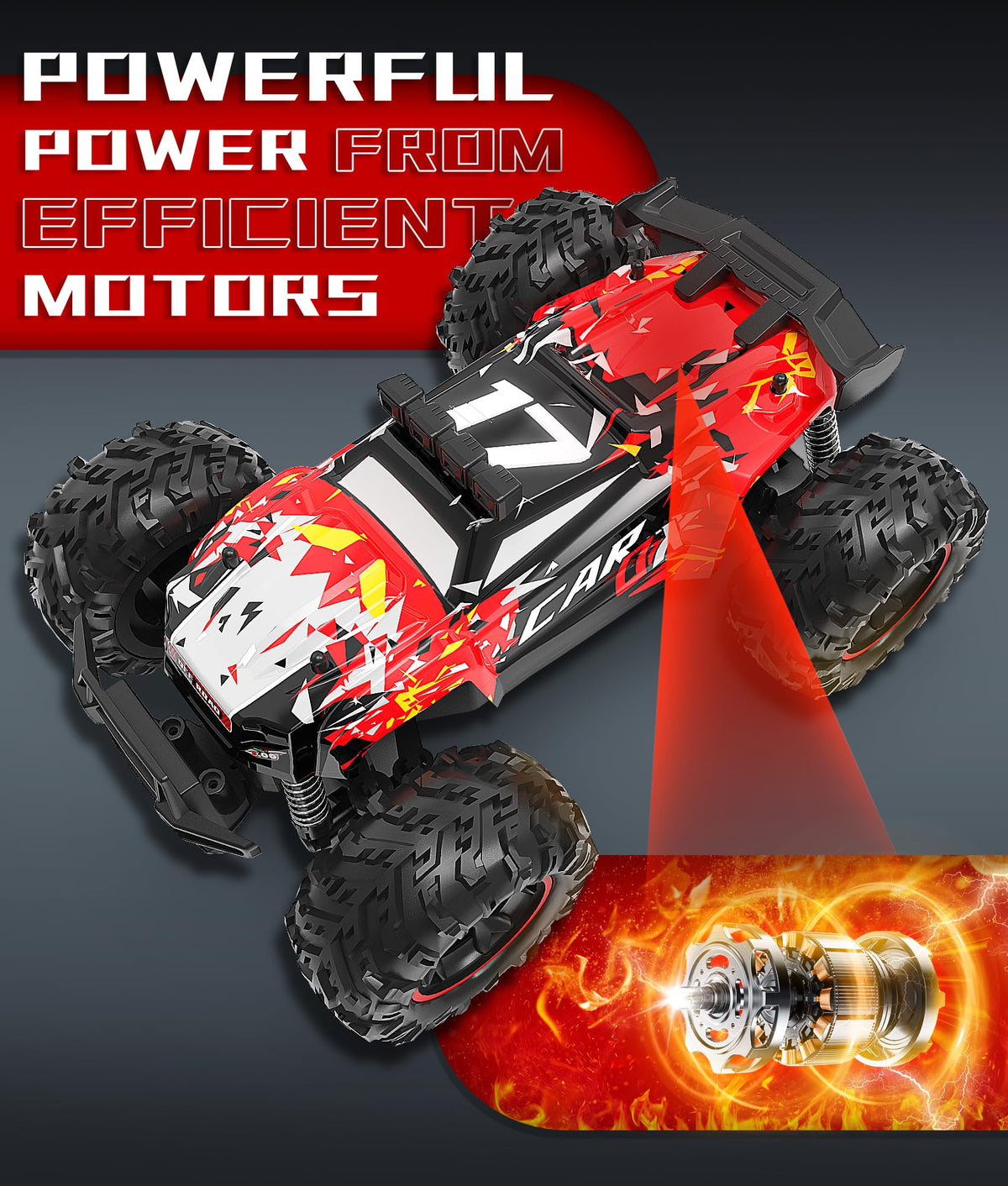 Carox proportional throttle and two-speed modes for smooth control