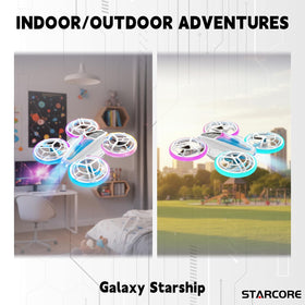 Blade guards and ABS shell protect fingers and furniture on Carox Starship drone