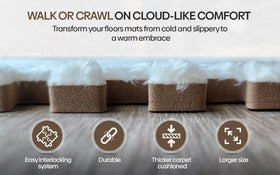 CARPETBOX baby playroom tiles create a tidy, safe space