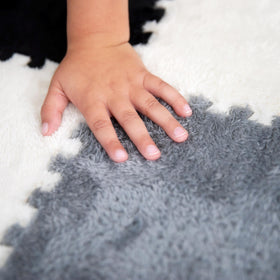 CARPETBOX color option in black gray white complements decor