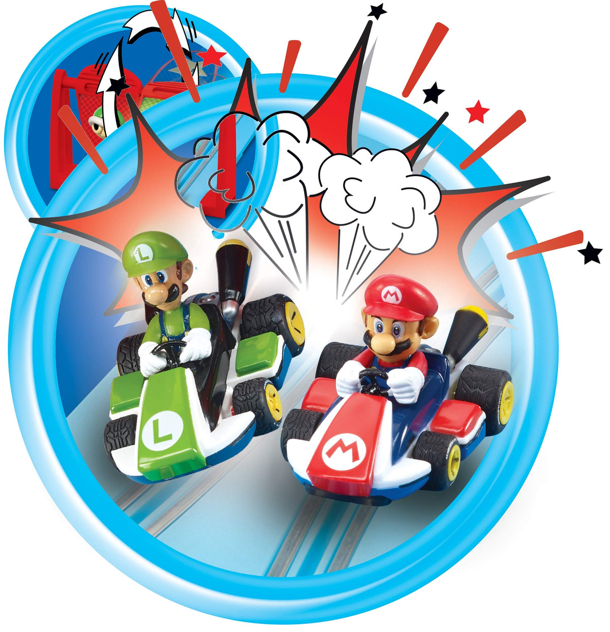 Carrera First Mario Kart track on tabletop for quick family play