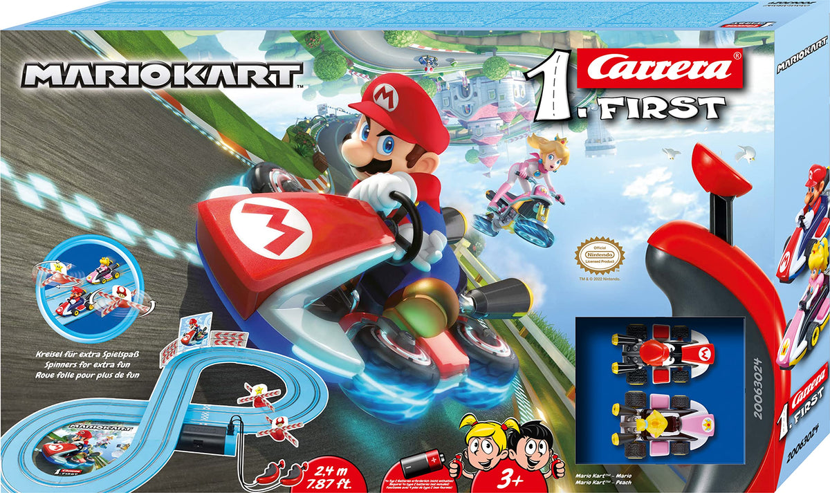 Carrera First Mario Kart spinners add dynamic twists to head to head play