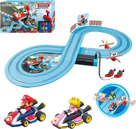 Carrera First Mario Kart track enables beginner friendly racing with colorful visuals