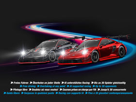 Carrera Hybrid Highway Challenge 1:50-scale car detail emphasizes realistic design elements