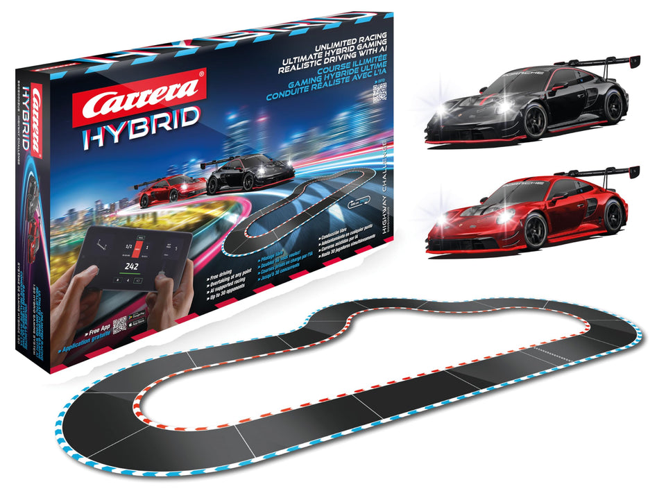 Carrera Hybrid Highway Challenge box for quick setup and racing fun